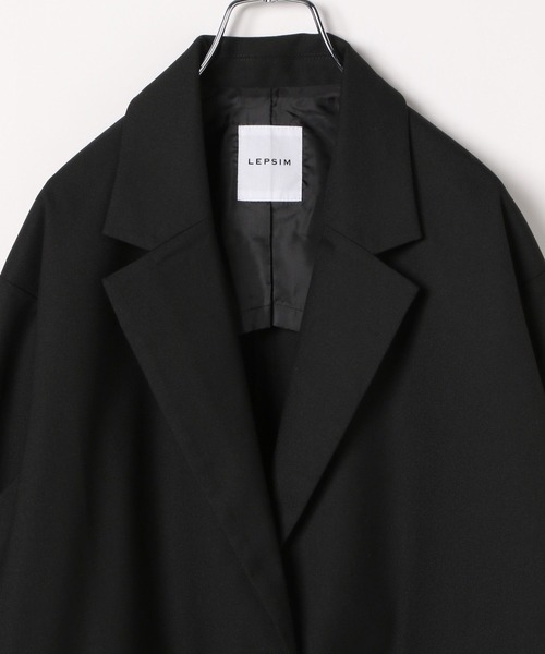 LEPSIM（レプシィム）の「シングルテーラードジャケット　130063（テーラードジャケット・レディース・ブラック/チャコールグレー・FREE）」の7枚目の写真