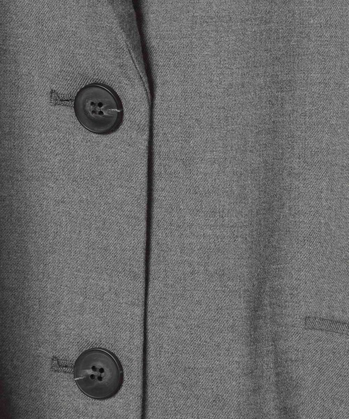 LEPSIM（レプシィム）の「シングルテーラードジャケット　130063（テーラードジャケット・レディース・ブラック/チャコールグレー・FREE）」の6枚目の写真