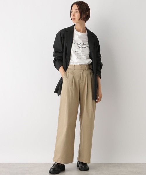 LEPSIM（レプシィム）の「シングルテーラードジャケット　130063（テーラードジャケット・レディース・ブラック/チャコールグレー・FREE）」の14枚目の写真