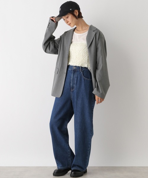 LEPSIM（レプシィム）の「シングルテーラードジャケット　130063（テーラードジャケット・レディース・ブラック/チャコールグレー・FREE）」の20枚目の写真