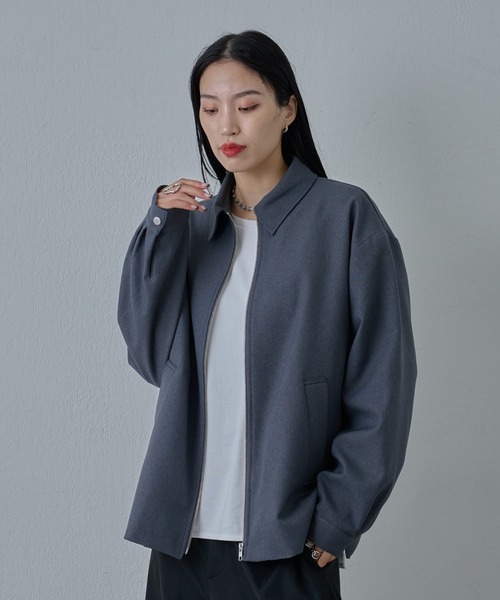 COLONY 2139(コロニートゥーワンスリーナイン)の「ウールライクジップブルゾン(ブルゾン・メンズ・ブラック/カーキ/グレー・MEDIUM/LARGE)」の13枚目の写真