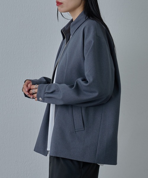 COLONY 2139(コロニートゥーワンスリーナイン)の「ウールライクジップブルゾン(ブルゾン・メンズ・ブラック/カーキ/グレー・MEDIUM/LARGE)」の15枚目の写真