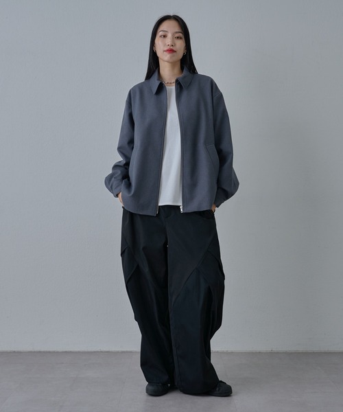 COLONY 2139(コロニートゥーワンスリーナイン)の「ウールライクジップブルゾン(ブルゾン・メンズ・ブラック/カーキ/グレー・MEDIUM/LARGE)」の16枚目の写真