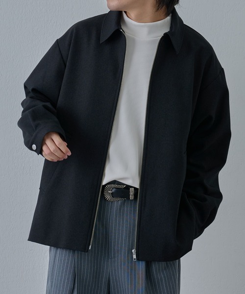 COLONY 2139(コロニートゥーワンスリーナイン)の「ウールライクジップブルゾン(ブルゾン・メンズ・ブラック/カーキ/グレー・MEDIUM/LARGE)」の4枚目の写真