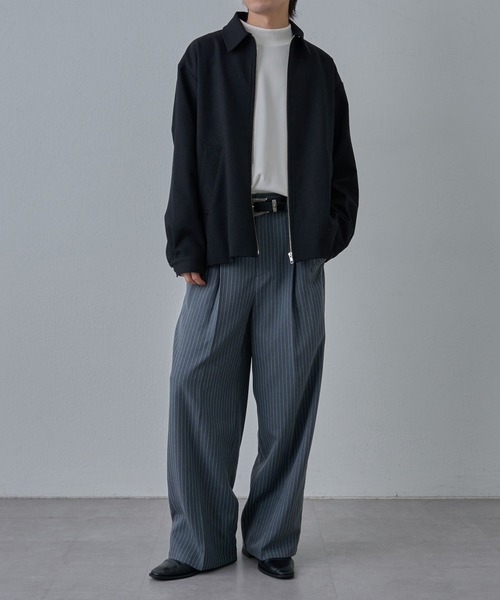 COLONY 2139(コロニートゥーワンスリーナイン)の「ウールライクジップブルゾン(ブルゾン・メンズ・ブラック/カーキ/グレー・MEDIUM/LARGE)」の8枚目の写真