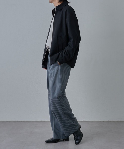 COLONY 2139(コロニートゥーワンスリーナイン)の「ウールライクジップブルゾン(ブルゾン・メンズ・ブラック/カーキ/グレー・MEDIUM/LARGE)」の9枚目の写真