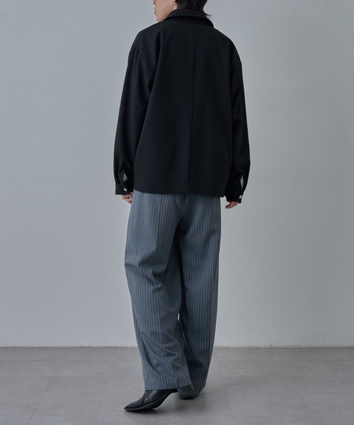 COLONY 2139(コロニートゥーワンスリーナイン)の「ウールライクジップブルゾン(ブルゾン・メンズ・ブラック/カーキ/グレー・MEDIUM/LARGE)」の10枚目の写真