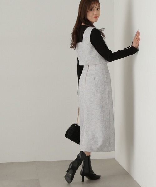 PROPORTION BODY DRESSING（プロポーションボディドレッシング）の「ベーシックツイードタイトスカート / 1214220911（スカート・レディース・ブラック/グレー・X-SMALL/MEDIUM/SMALL）」の11枚目の写真