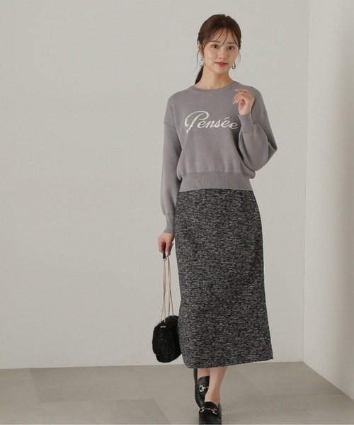 PROPORTION BODY DRESSING（プロポーションボディドレッシング）の「ベーシックツイードタイトスカート / 1214220911（スカート・レディース・ブラック/グレー・X-SMALL/MEDIUM/SMALL）」の6枚目の写真