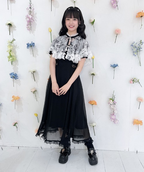 ROJITA（ロジータ）の「花柄ケープロングワンピース（ワンピース