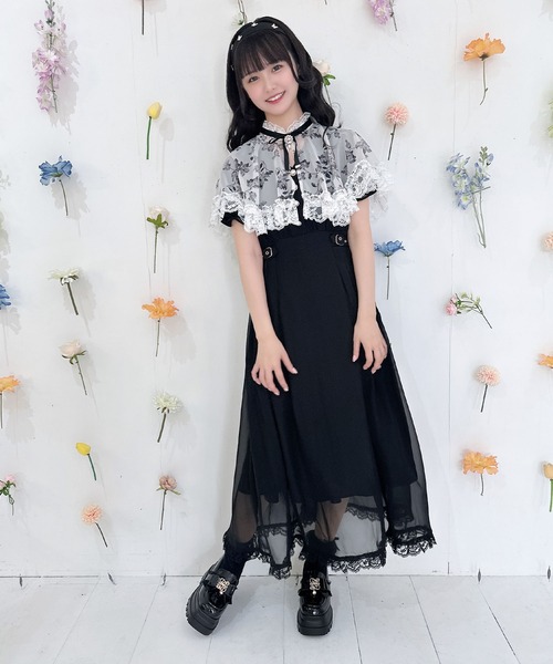 ROJITA（ロジータ）の「花柄ケープロングワンピース（ワンピース