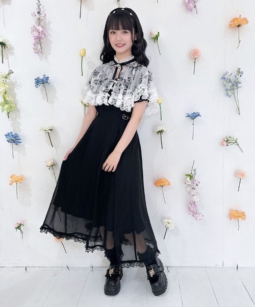 ROJITA（ロジータ）の「花柄ケープロングワンピース（ワンピース