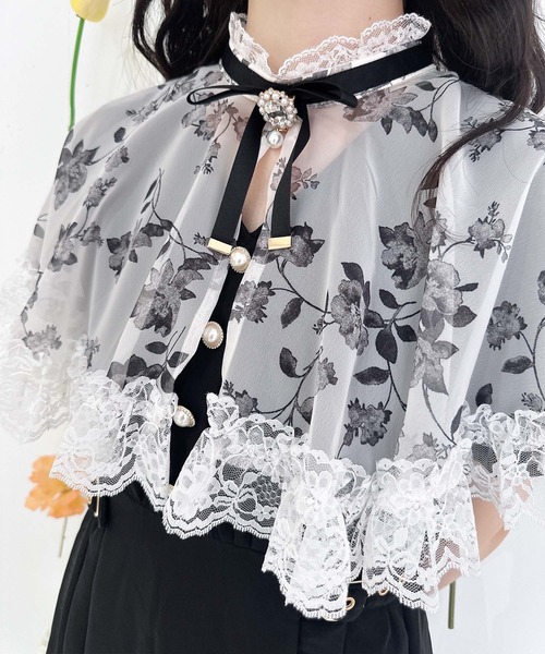 ROJITA（ロジータ）の「花柄ケープロングワンピース（ワンピース