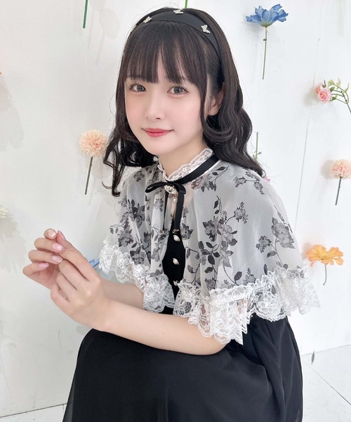 ROJITA（ロジータ）の「花柄ケープロングワンピース（ワンピース