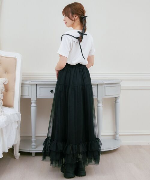 ems excite(エムズエキサイト)の「ハートロゴ刺繍TEE(Tシャツ/カットソー・レディース・ブラック/レッド/オフホワイト・FREE)」の7枚目の写真