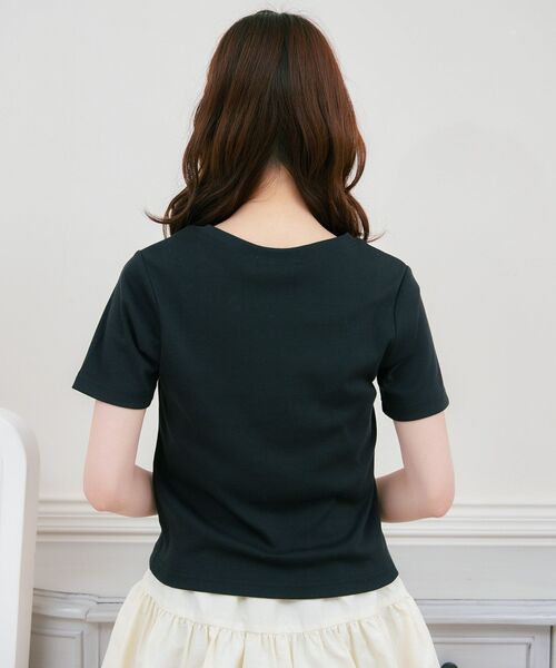 ems excite(エムズエキサイト)の「ハートロゴ刺繍TEE(Tシャツ/カットソー・レディース・ブラック/レッド/オフホワイト・FREE)」の19枚目の写真