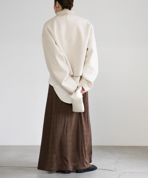 セール】ブークレスタンドリブトップス（Tシャツ/カットソー）｜select