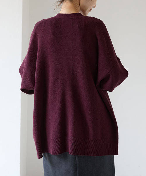 セール】ゴールドポイントブークレーニットカーディガン（カーディガン  