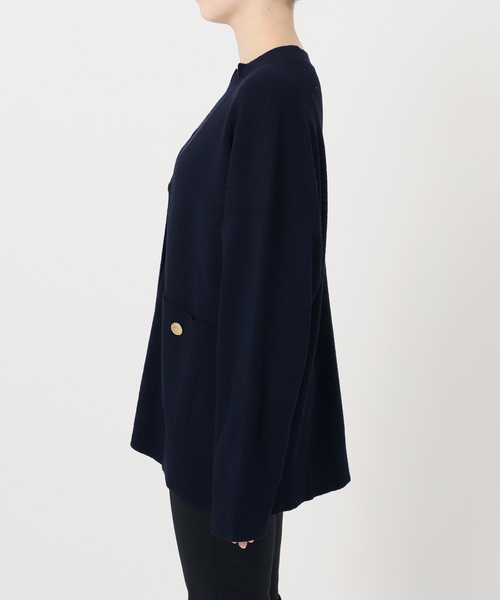 セール】ゴールドポイントブークレーニットカーディガン（カーディガン