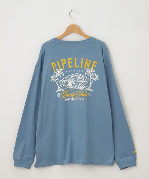 &Bridge(アンドブリッジ)の「SALTS(ソルツ) バックプリントロンT【SALE/カジュアル/デイリー/トレンド/ストリート/ユニセックス】(Tシャツ/カットソー・メンズ・ホワイト/ライトブルー・02/03)」の4枚目の写真