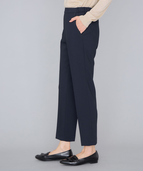 A/C DESIGN BY ALPHA CUBIC(エーシーデザインバイアルファキュービック)の「【美モーション】テーパードパンツ(スラックス・レディース・ブラック/チャコールグレー/ネイビー/モカ・61/64/67)」の6枚目の写真