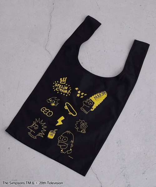 coen（コーエン）の「THE SIMPSONS /ROCK STANLEY（ロックスタンレー）別注エコバッグ（エコバッグ/サブバッグ・メンズ・ブラック/その他1/その他2/ダークグレー・FREE）」の3枚目の写真