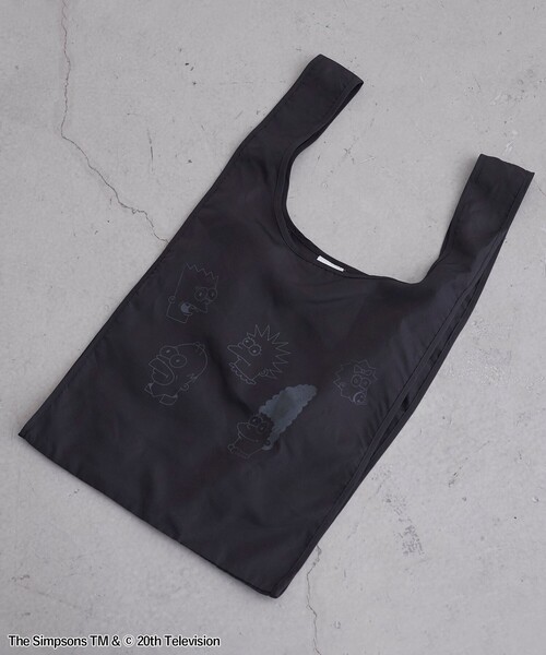 coen（コーエン）の「THE SIMPSONS /ROCK STANLEY（ロックスタンレー）別注エコバッグ（エコバッグ/サブバッグ・メンズ・ブラック/その他1/その他2/ダークグレー・FREE）」の4枚目の写真