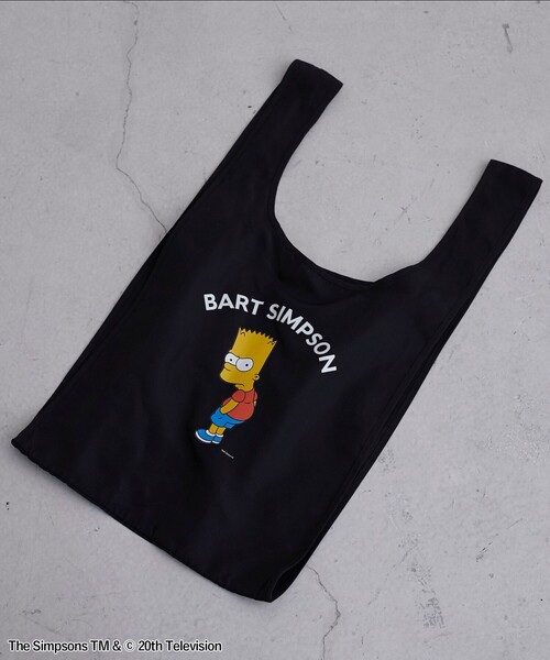 coen（コーエン）の「THE SIMPSONS /ROCK STANLEY（ロックスタンレー）別注エコバッグ（エコバッグ/サブバッグ・メンズ・ブラック/その他1/その他2/ダークグレー・FREE）」の2枚目の写真
