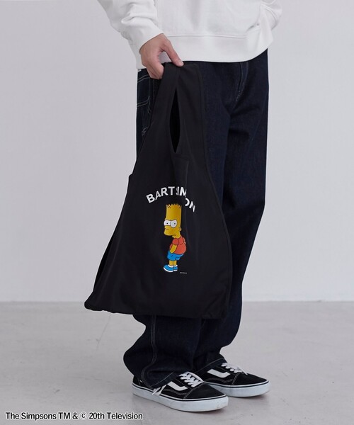 coen（コーエン）の「THE SIMPSONS /ROCK STANLEY（ロックスタンレー）別注エコバッグ（エコバッグ/サブバッグ・メンズ・ブラック/その他1/その他2/ダークグレー・FREE）」の5枚目の写真