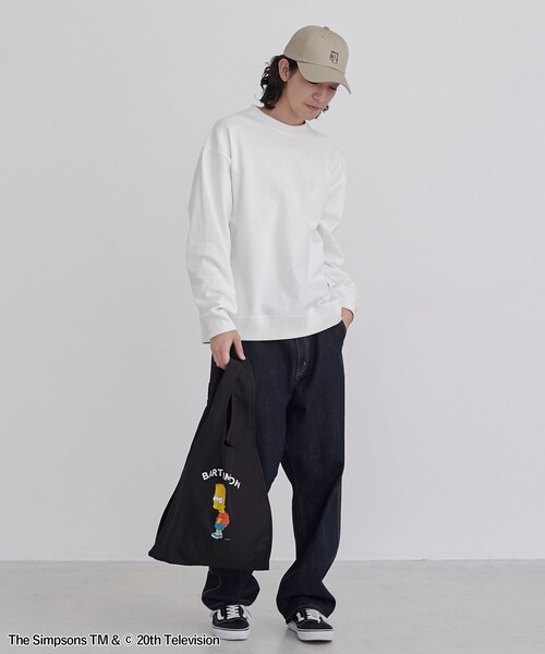 coen（コーエン）の「THE SIMPSONS /ROCK STANLEY（ロックスタンレー）別注エコバッグ（エコバッグ/サブバッグ・メンズ・ブラック/その他1/その他2/ダークグレー・FREE）」の6枚目の写真