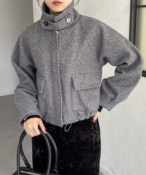 ブークレスタンドラグランブルゾン