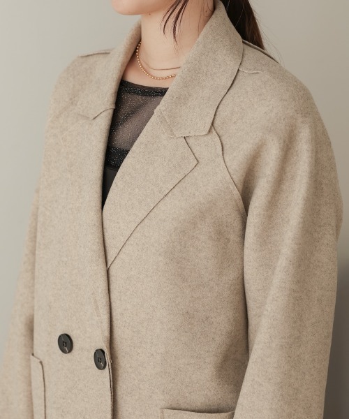 Bab（バブ）の「ウールライクテーラードジャケット（テーラードジャケット・レディース・ブラウン/ベージュ・M）」の20枚目の写真
