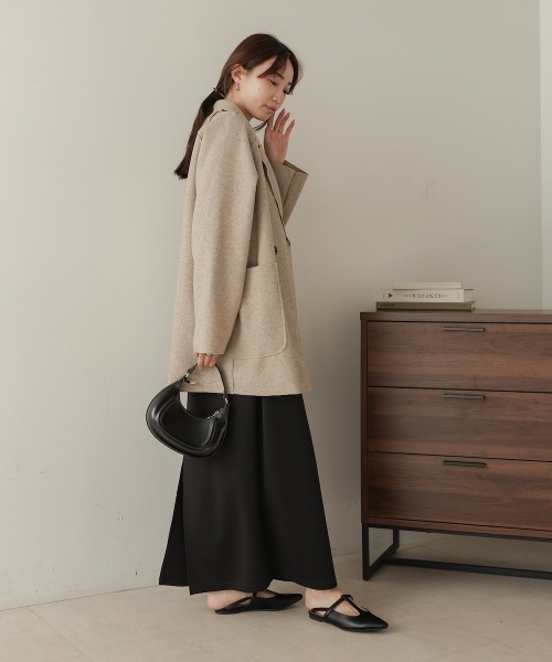 Bab（バブ）の「ウールライクテーラードジャケット（テーラードジャケット・レディース・ブラウン/ベージュ・M）」の11枚目の写真