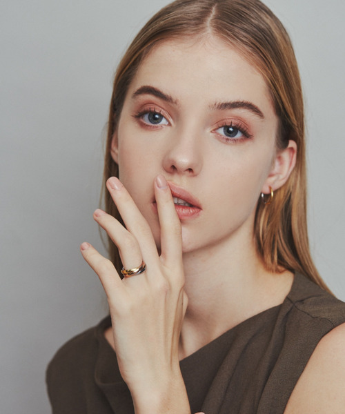 ciite' surgical stainless(シーテサージカルステンレス)の「【 金属アレルギー対応 】 トリプルリング サージカルステンレス(リング・レディース・シルバー×ゴールド/シルバー/ゴールド/ピンクゴールド・9号/13号/7号/15号/4号/11号)」の12枚目の写真