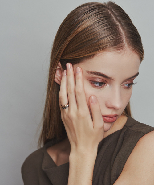 ciite' surgical stainless(シーテサージカルステンレス)の「【 金属アレルギー対応 】 トリプルリング サージカルステンレス(リング・レディース・シルバー×ゴールド/シルバー/ゴールド/ピンクゴールド・9号/13号/7号/15号/4号/11号)」の13枚目の写真