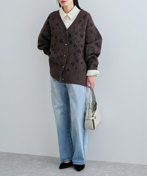 VIS（ビス）の「ハイウエストストレートデニム（デニムパンツ・レディース・ブルー系その他3/サックスブルー・M/S）」の3枚目の写真