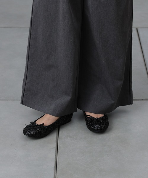 COLONY 2139（コロニートゥーワンスリーナイン）の「ラウンドトゥフラットシューズ（バレエシューズ・レディース・ブラック系その他/ブラック/シルバー・LARGE/MEDIUM）」の16枚目の写真