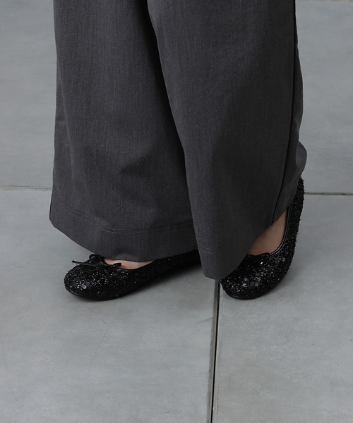 COLONY 2139（コロニートゥーワンスリーナイン）の「ラウンドトゥフラットシューズ（バレエシューズ・レディース・ブラック系その他/ブラック/シルバー・LARGE/MEDIUM）」の17枚目の写真
