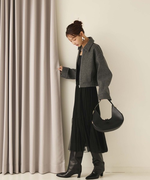 fifth(フィフス)の「インナープリーツチュールスカート(スカート・レディース・ブラウン/ブラック/アイボリー・M)」の5枚目の写真