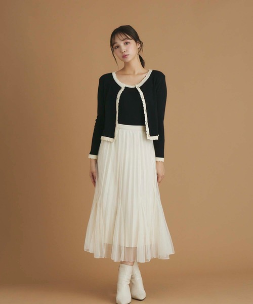 fifth(フィフス)の「インナープリーツチュールスカート(スカート・レディース・ブラウン/ブラック/アイボリー・M)」の11枚目の写真