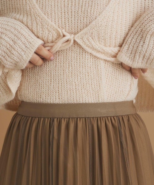 fifth(フィフス)の「インナープリーツチュールスカート(スカート・レディース・ブラウン/ブラック/アイボリー・M)」の15枚目の写真