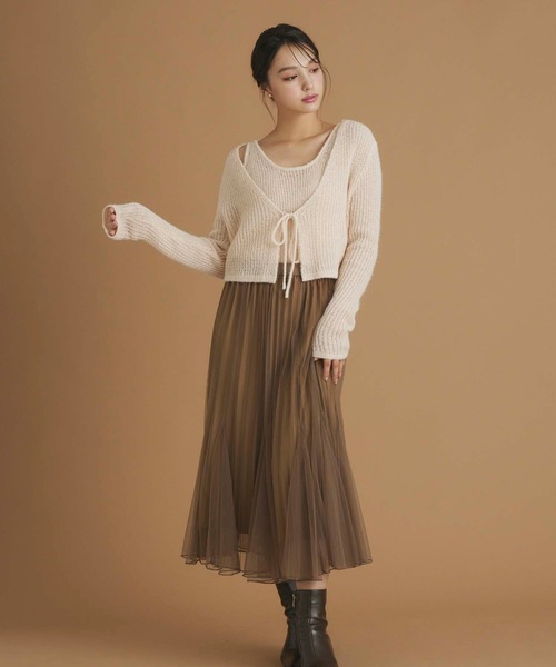 fifth(フィフス)の「インナープリーツチュールスカート(スカート・レディース・ブラウン/ブラック/アイボリー・M)」の17枚目の写真