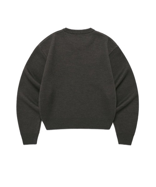 Cavish（カビシ）の「CAVISH／クラシックローズニット（ニット/セーター・レディース・チャコール/アイボリー・FREE）」の7枚目の写真