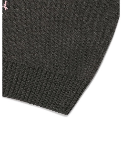 Cavish（カビシ）の「CAVISH／クラシックローズニット（ニット/セーター・レディース・チャコール/アイボリー・FREE）」の10枚目の写真