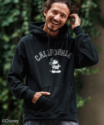 mpa3595- Mickey mouse - california print 12oz hooded parka パーカー