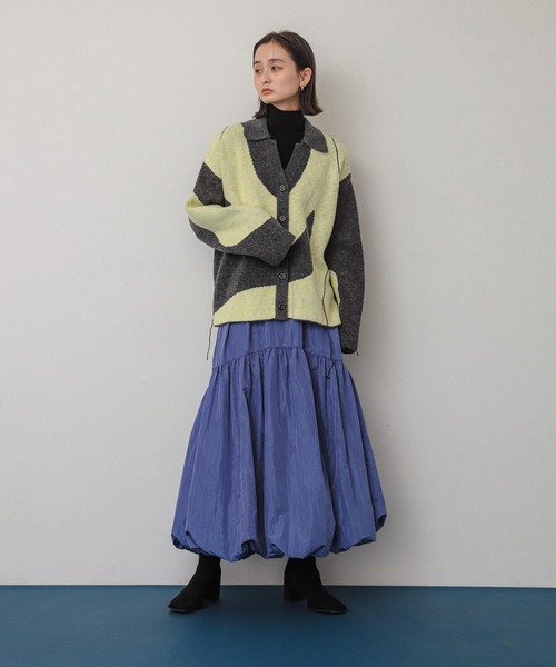 SENSE OF PLACE by URBAN RESEARCH（センスオブプレイスバイアーバンリサーチ）の「ニュアンスパターンステッチカーディガン（カーディガン/ボレロ・レディース・ブルー系その他/ホワイト系その他/グレー系その他・ONE）」の15枚目の写真