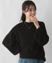 GLOBAL WORK Smile Seed Store | なめらかアゼ編みボトルネックプルオーバー/116036(ニット/セーター)