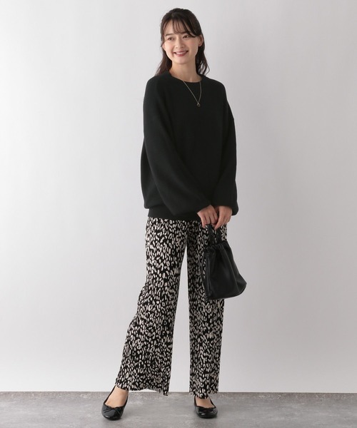 GLOBAL WORK Smile Seed Store（グローバルワーク スマイルシードストア）の「なめらかアゼ編みボトルネックプルオーバー/116036（ニット/セーター・レディース・ベージュ/イエロー/アイボリー/ブラック/杢グレー/ブルー/レッド/グレー・SMALL/LARGE/MEDIUM/X-LARGE）」の10枚目の写真