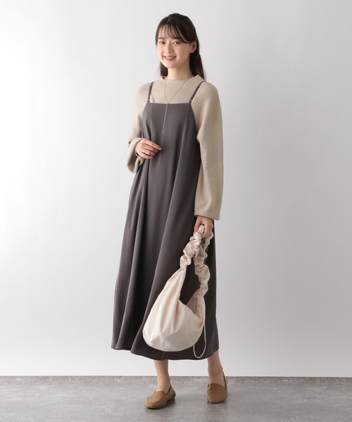 GLOBAL WORK Smile Seed Store（グローバルワーク スマイルシードストア）の「なめらかアゼ編みボトルネックプルオーバー/116036（ニット/セーター・レディース・ベージュ/イエロー/アイボリー/ブラック/杢グレー/ブルー/レッド/グレー・SMALL/LARGE/MEDIUM/X-LARGE）」の18枚目の写真