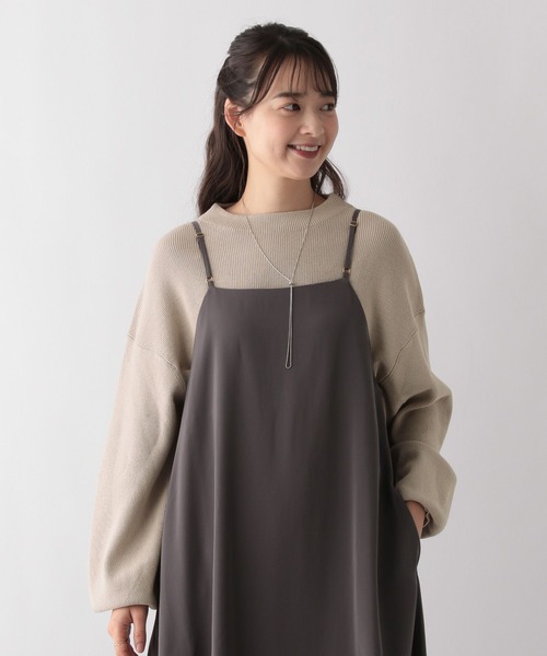 GLOBAL WORK Smile Seed Store（グローバルワーク スマイルシードストア）の「なめらかアゼ編みボトルネックプルオーバー/116036（ニット/セーター・レディース・ベージュ/イエロー/アイボリー/ブラック/杢グレー/ブルー/レッド/グレー・SMALL/LARGE/MEDIUM/X-LARGE）」の20枚目の写真